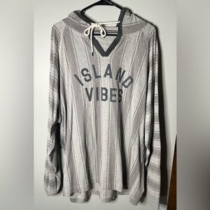 Camp David hooded long sleeve shirt size large